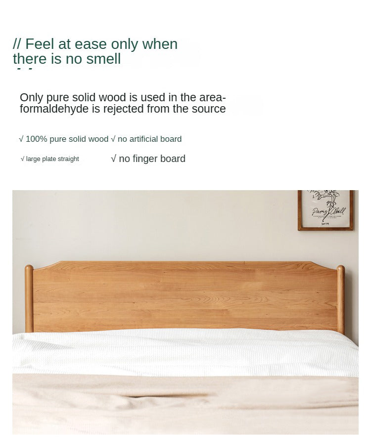 Cherry Solid Wood Bed