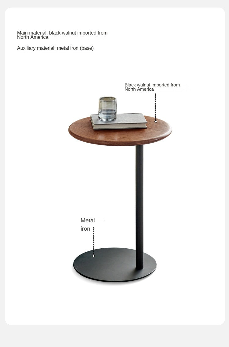 Black walnut, Oak solid wood side table modern-