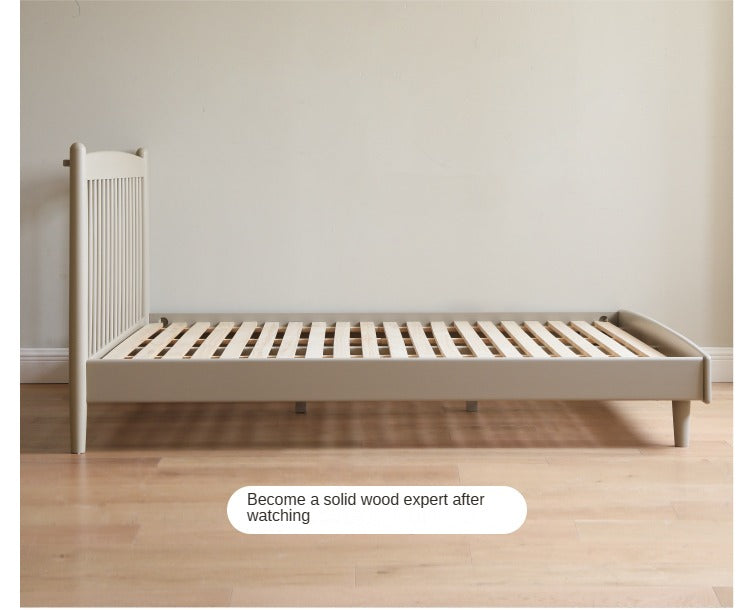 Light luxury Ash solid wood bed"_)