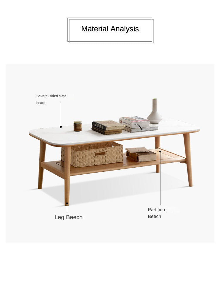 Slate coffee table Ash,Oak,Beech solid wood"
