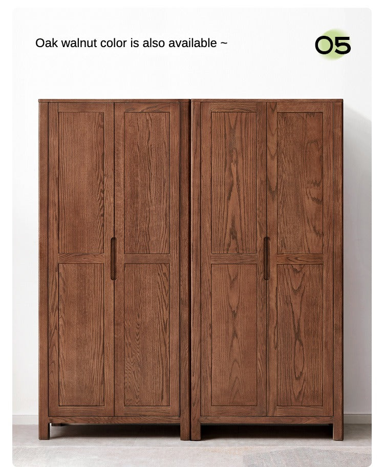 Oak solid wood Wardrobe