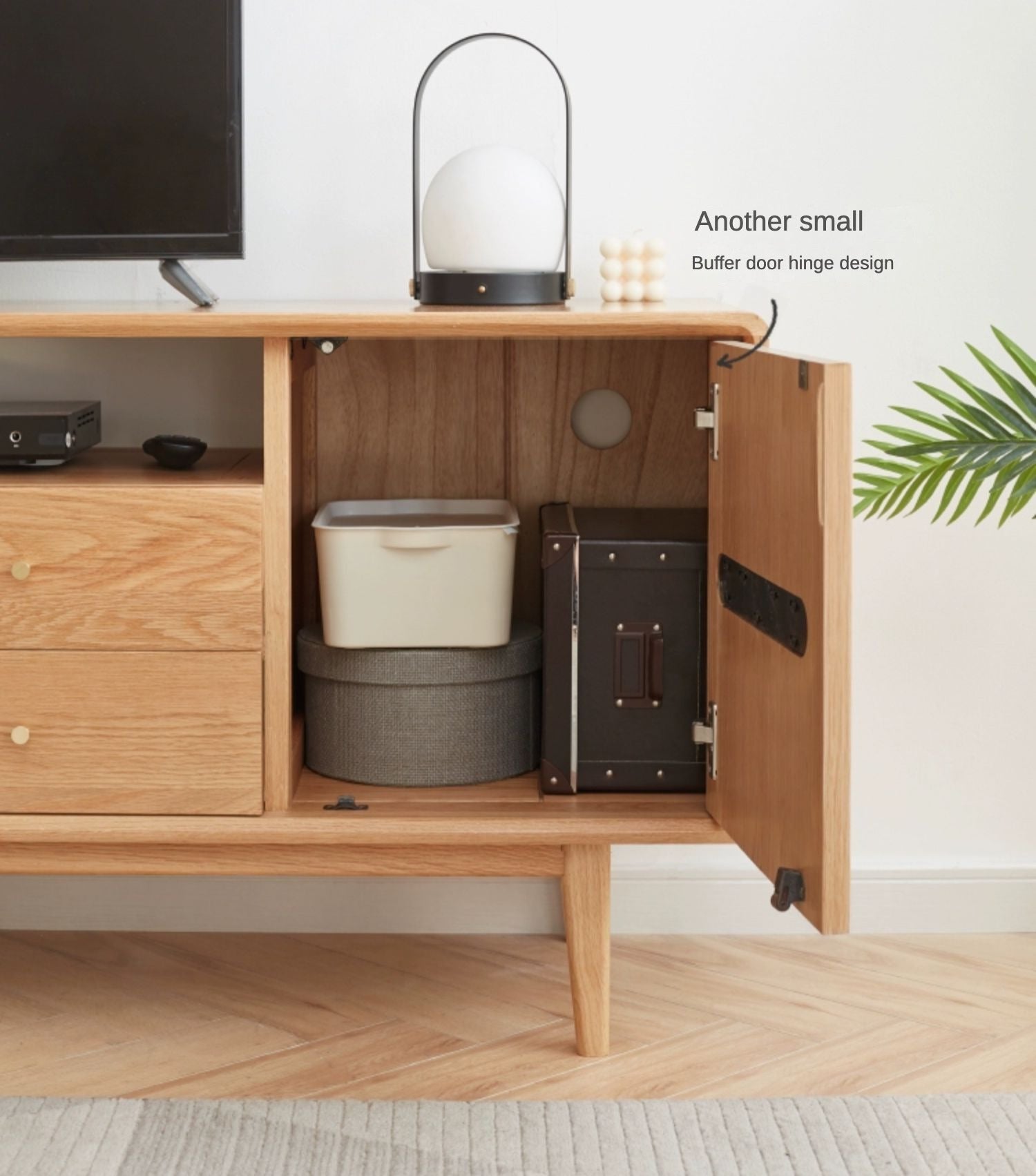 Bedroom TV cabinet Oak solid wood"+