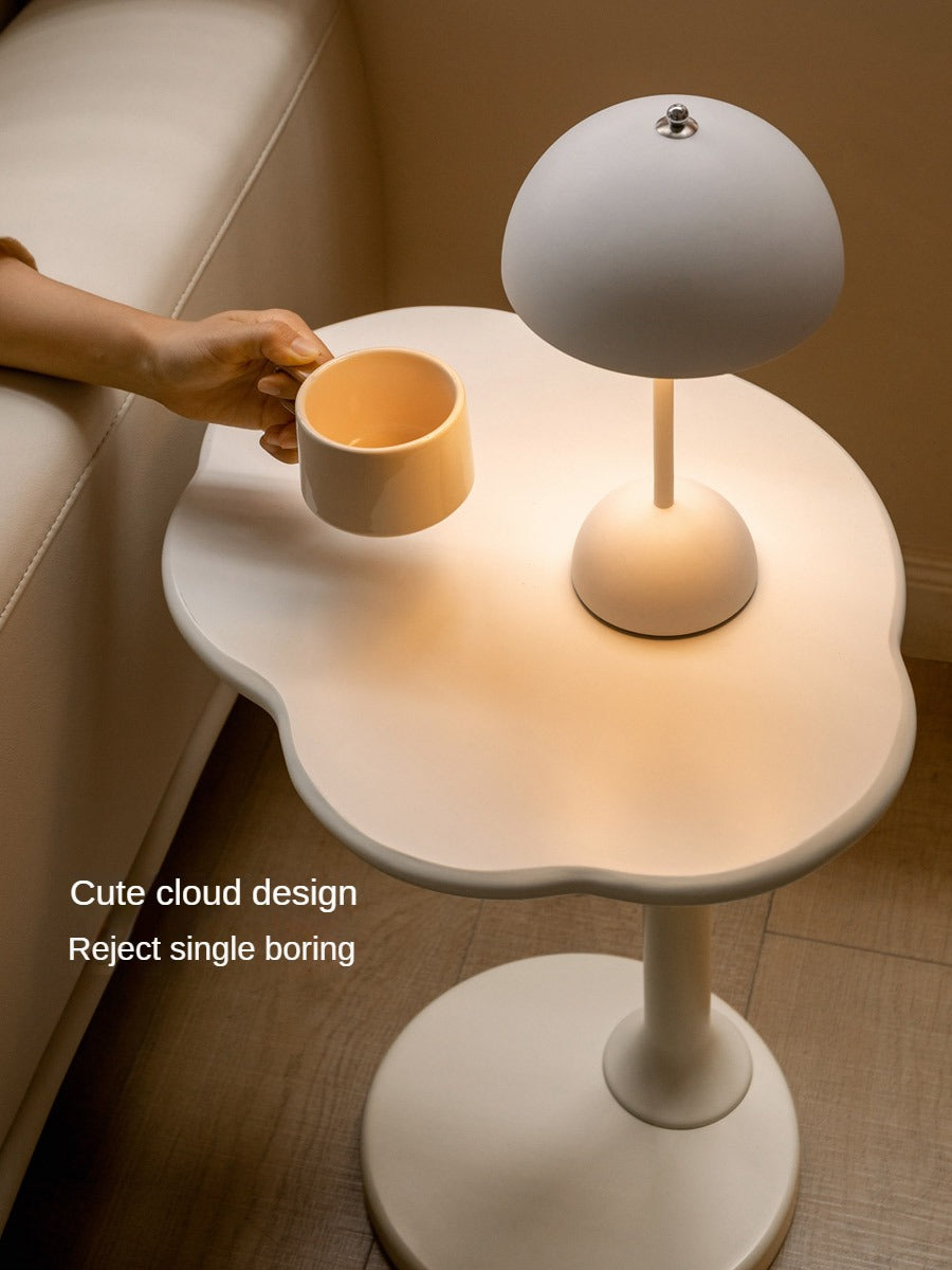 Solid wood cloud side table bedside cream wind corner -