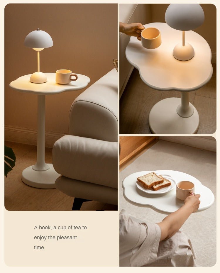 Solid wood cloud side table bedside cream wind corner -