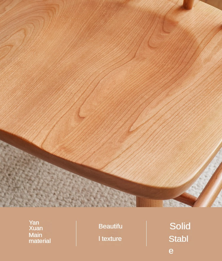 2 pcs set- Cherry solid wood Windsor chair-