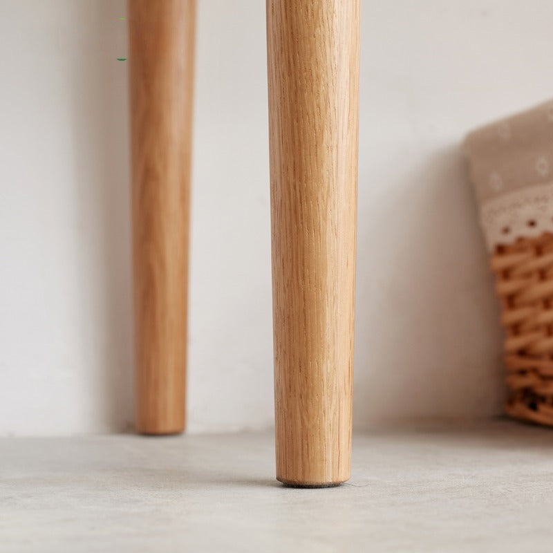 Bench Rattan Oak solid wood :