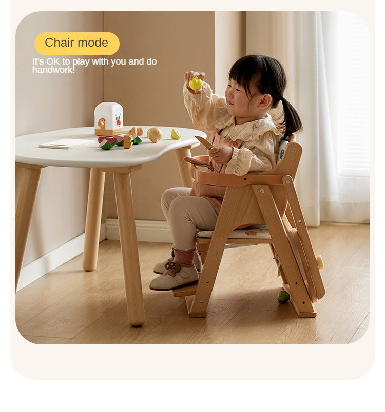 solid wood children s dining chair baby lifting dining table chair portable foldable baby eating seat