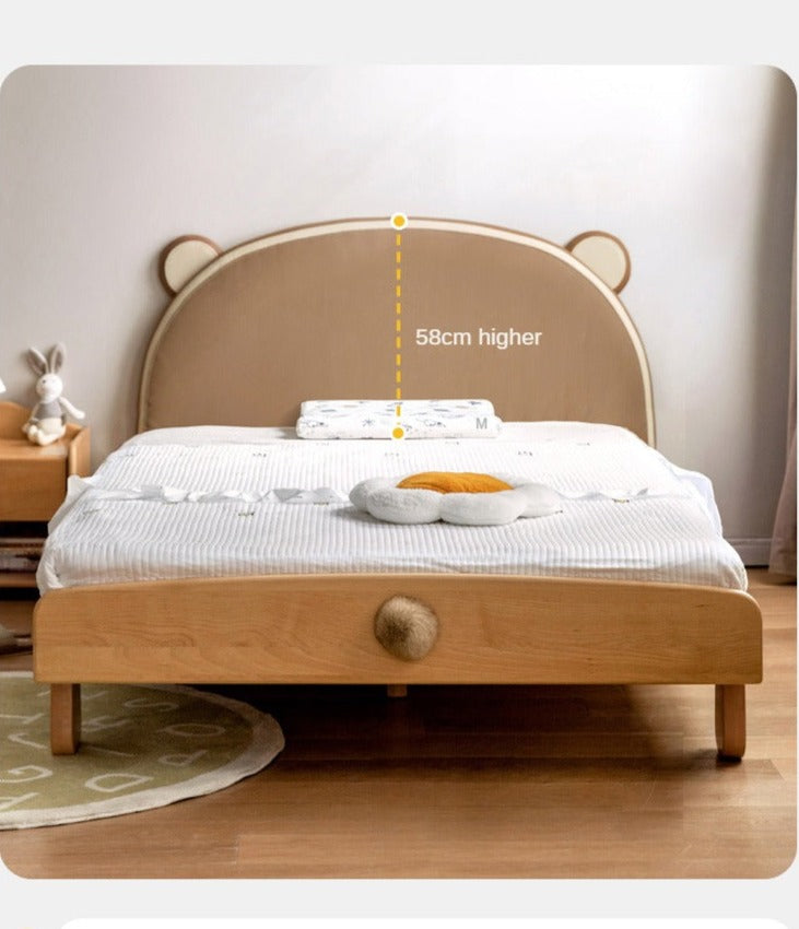 Bear Box Bed Beech solid wood-