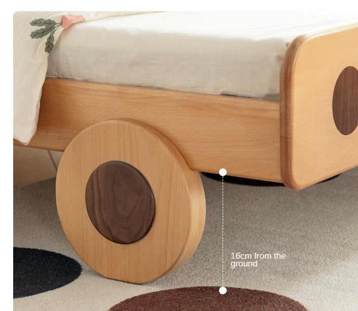 Cartoon Car Bed Beech solid wood")