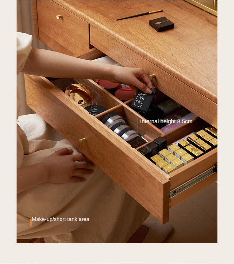 Cherry Wood Small Dressing Table: