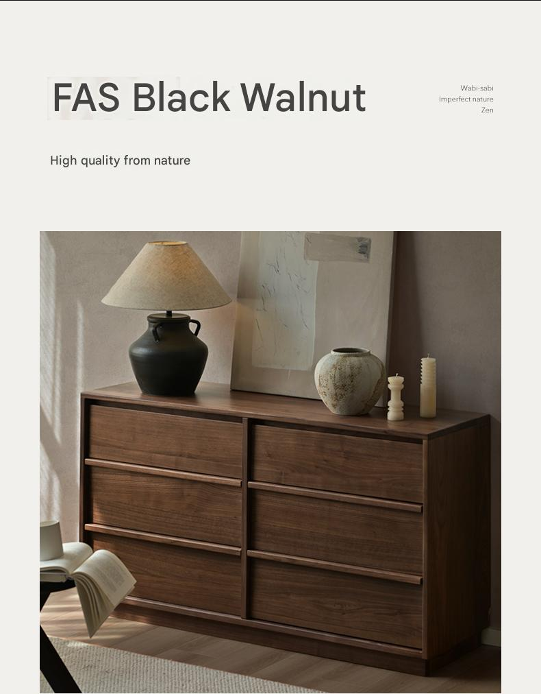 Black Walnut Solid Wood Storage