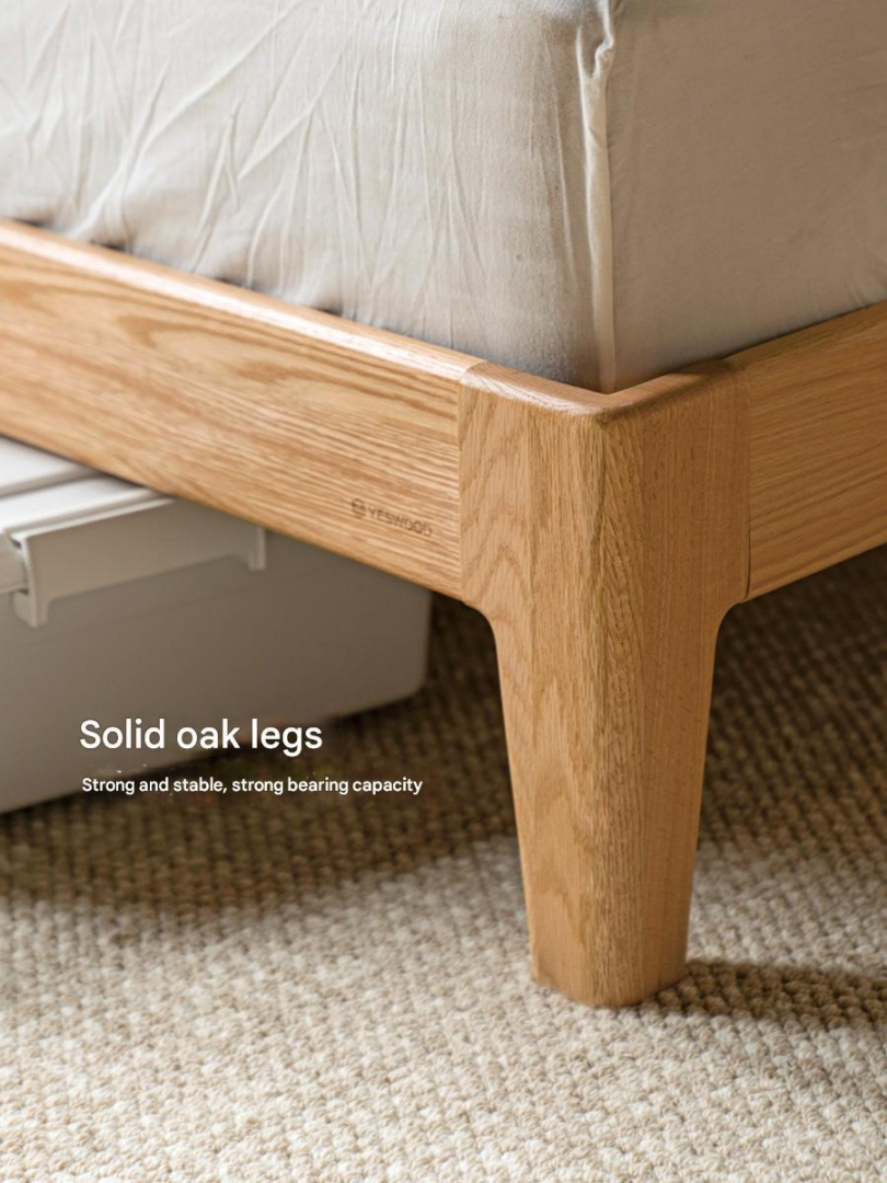 Oak solid wood Bed