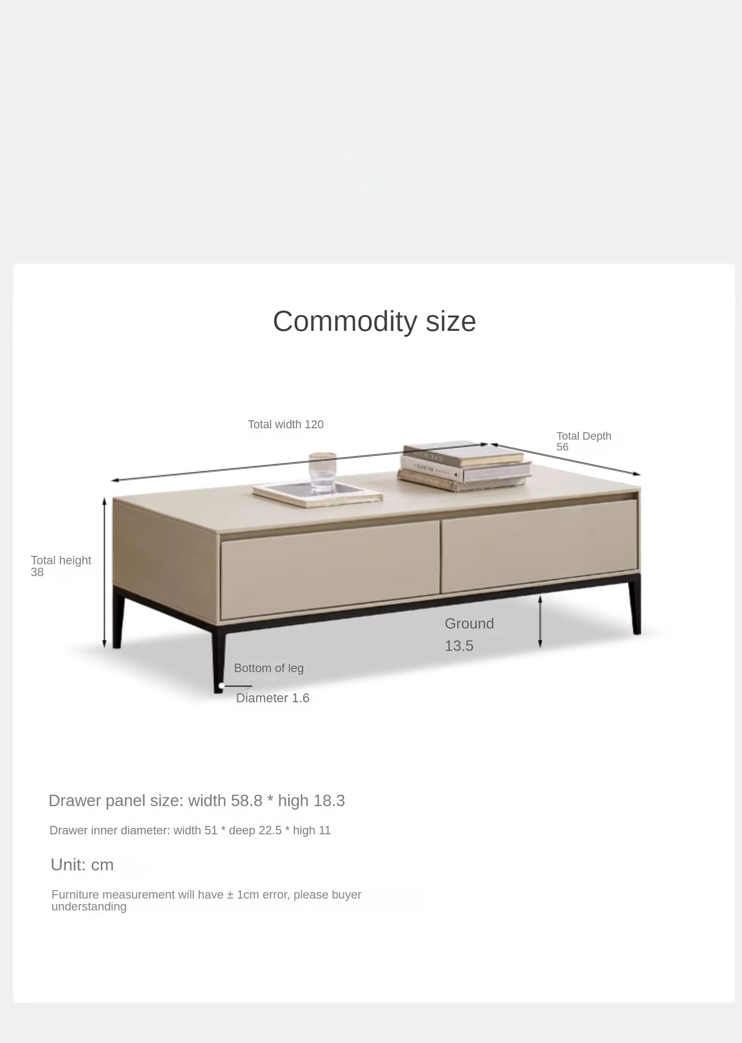 Ash solid wood Italian style coffee table :