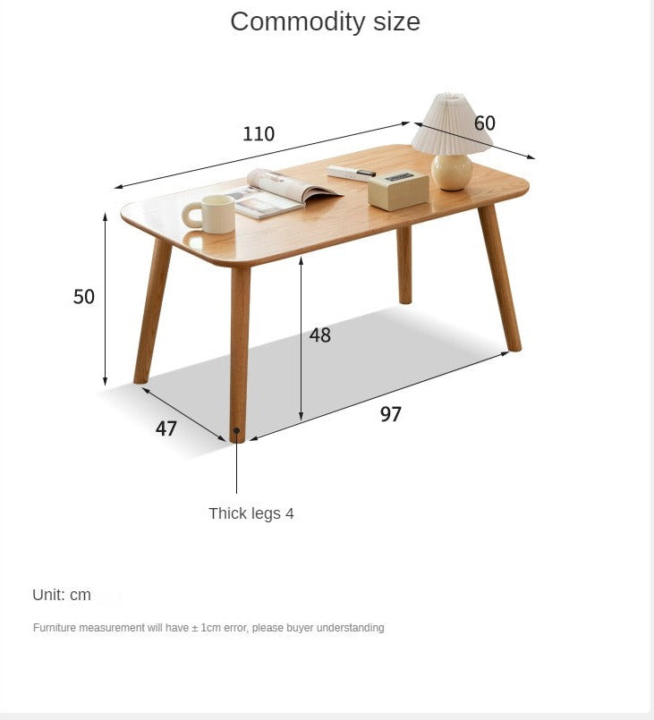 Oak solid wood modern minimalist Coffee table -