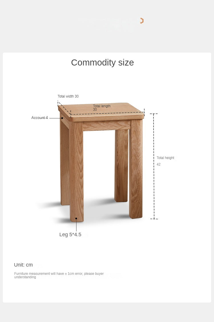 Oak Solid Wood Stool