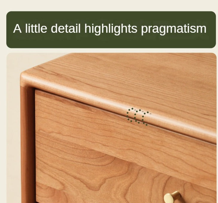 Cherry Wood Chest of Drawers: