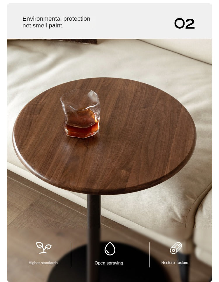 Black walnut, Oak solid wood side table modern-