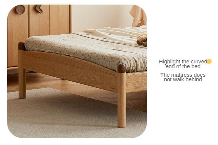 Oak solid wood Match stick vertical strip bed<