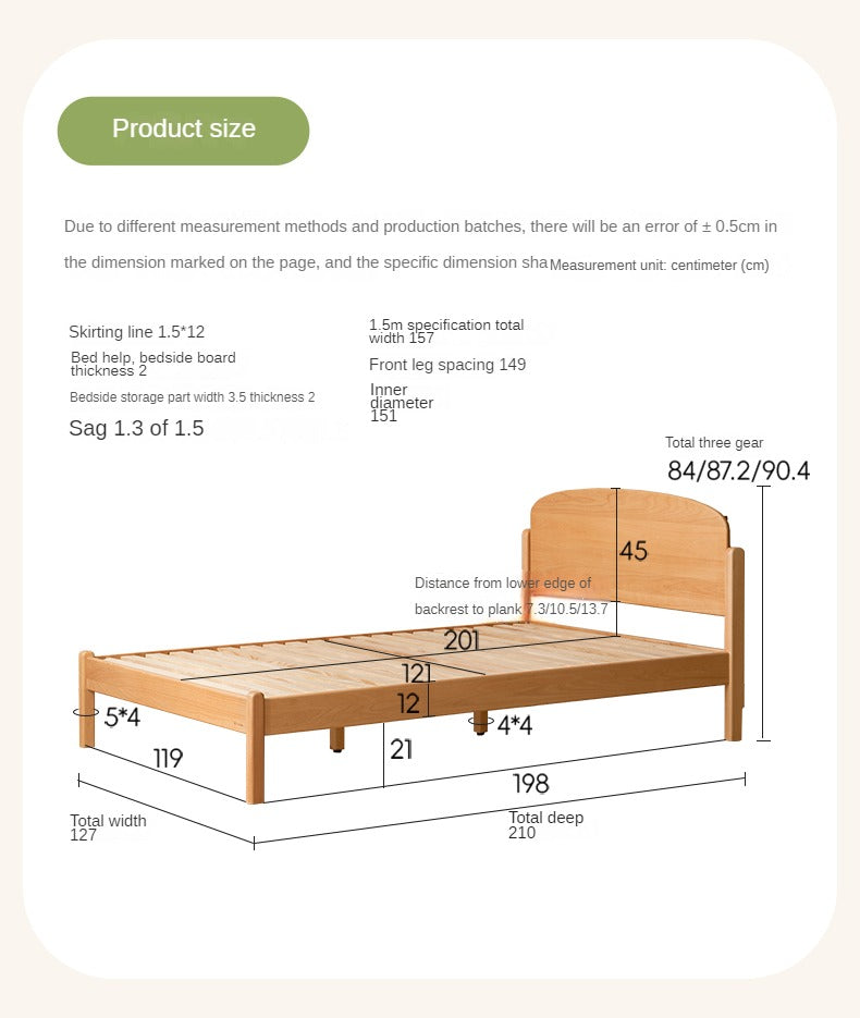 Beech Solid Wood Children's Bed Boys Girls<