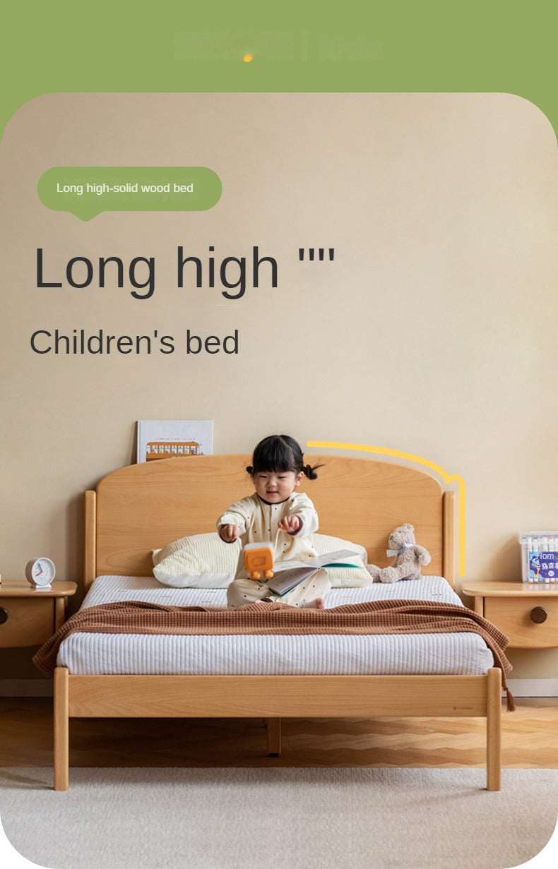 Beech Solid Wood Children's Bed Boys Girls<