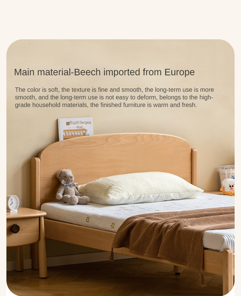 Beech Solid Wood Children's Bed Boys Girls<