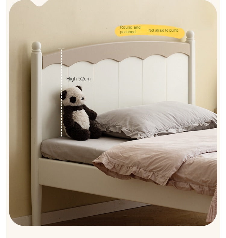 Poplar Solid Wood Children's Modern Bed<