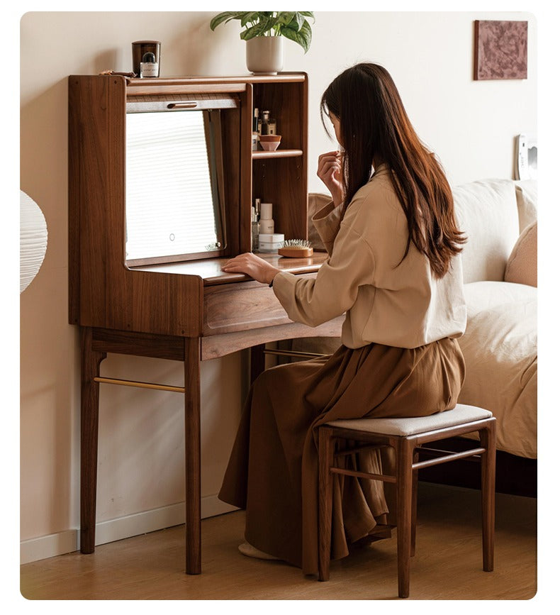 Ash, Oak, Black Walnut solid wood dressing table :