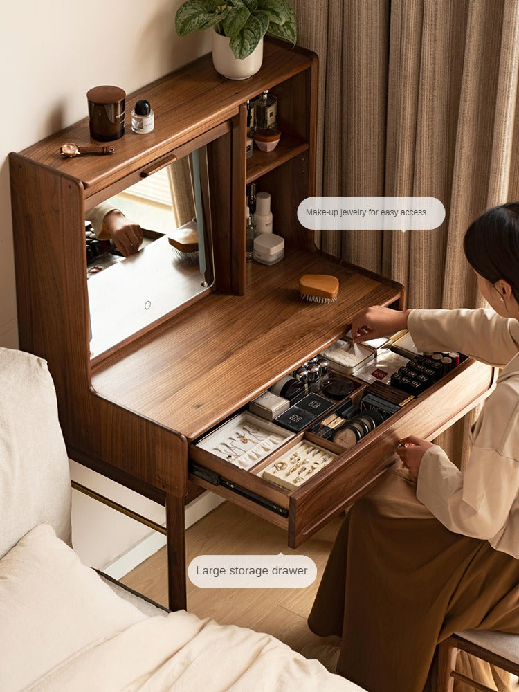 Ash, Oak, Black Walnut solid wood dressing table :