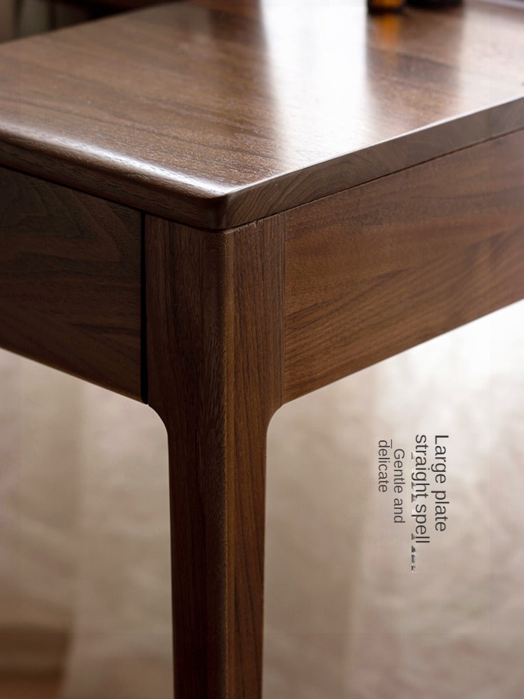 Black walnut, Ash solid wood flip dressing table :