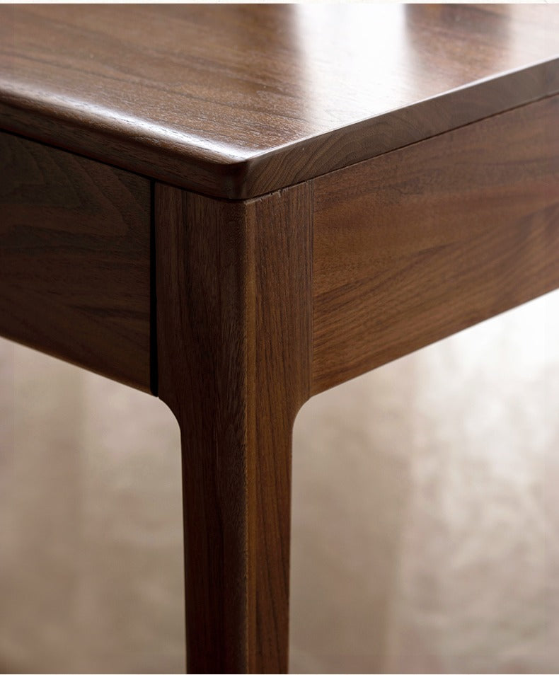 Black walnut, Ash solid wood flip dressing table :