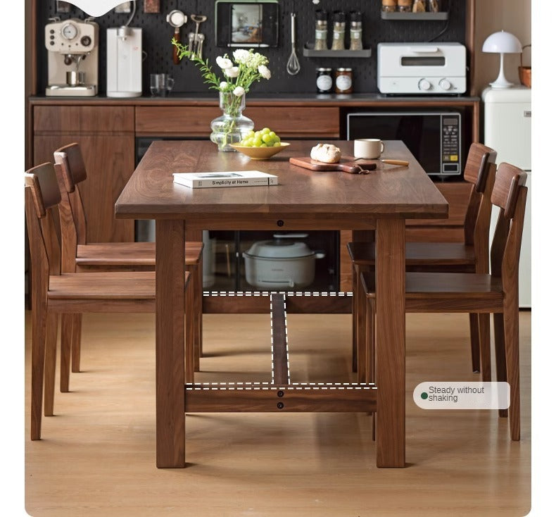 Black walnut, Oak, Ash solid wood modern dining table