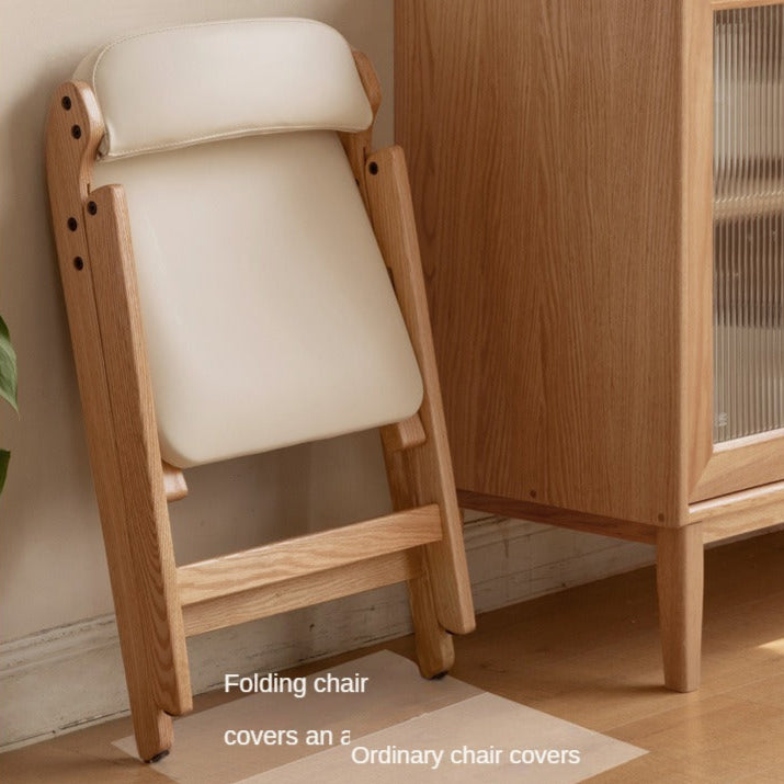 Solid Rubberwood, Oak Solid Wood Organic Leisure Folding Chair