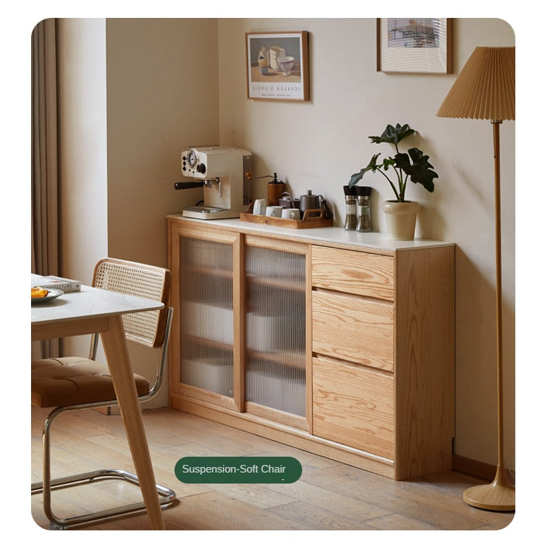 Oak Rock Board Nordic Integrated Ultra-thin Sideboard,