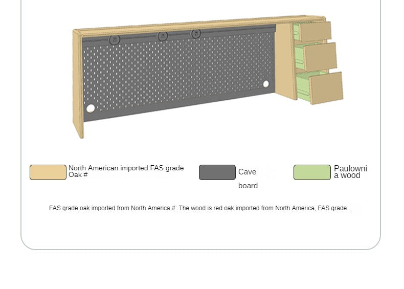 Oak Solid Wood Upper Shelf,