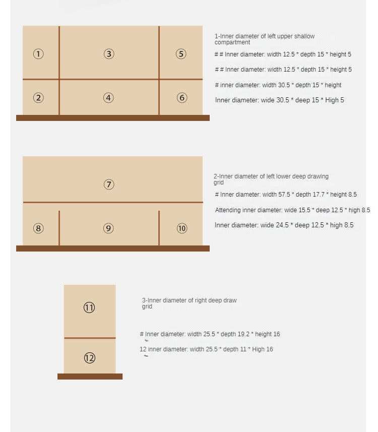 Oak Solid Wood Dressing Table Nordic Style