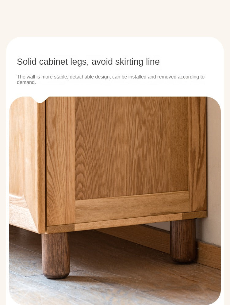 Oak Solid Wood Children's Wardrobe