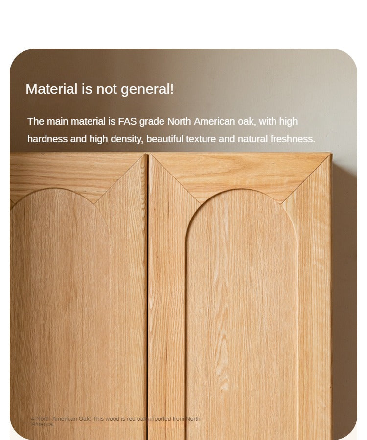 Oak Solid Wood Children's Wardrobe