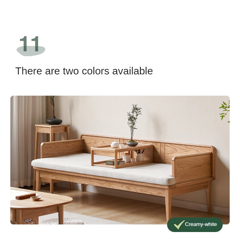 Oak solid wood sofa dual-purpose sofa bed