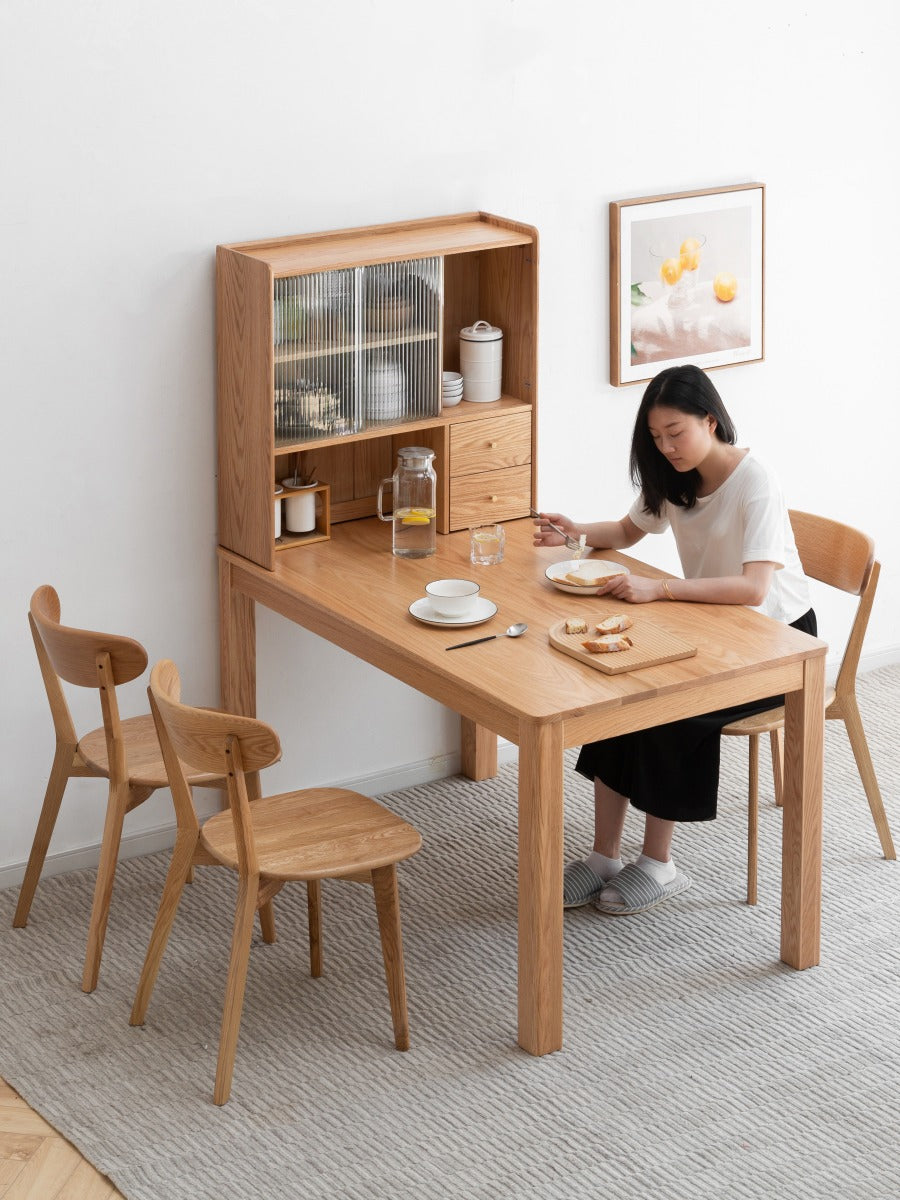 Oak solid wood Nordic modern dining sideboard