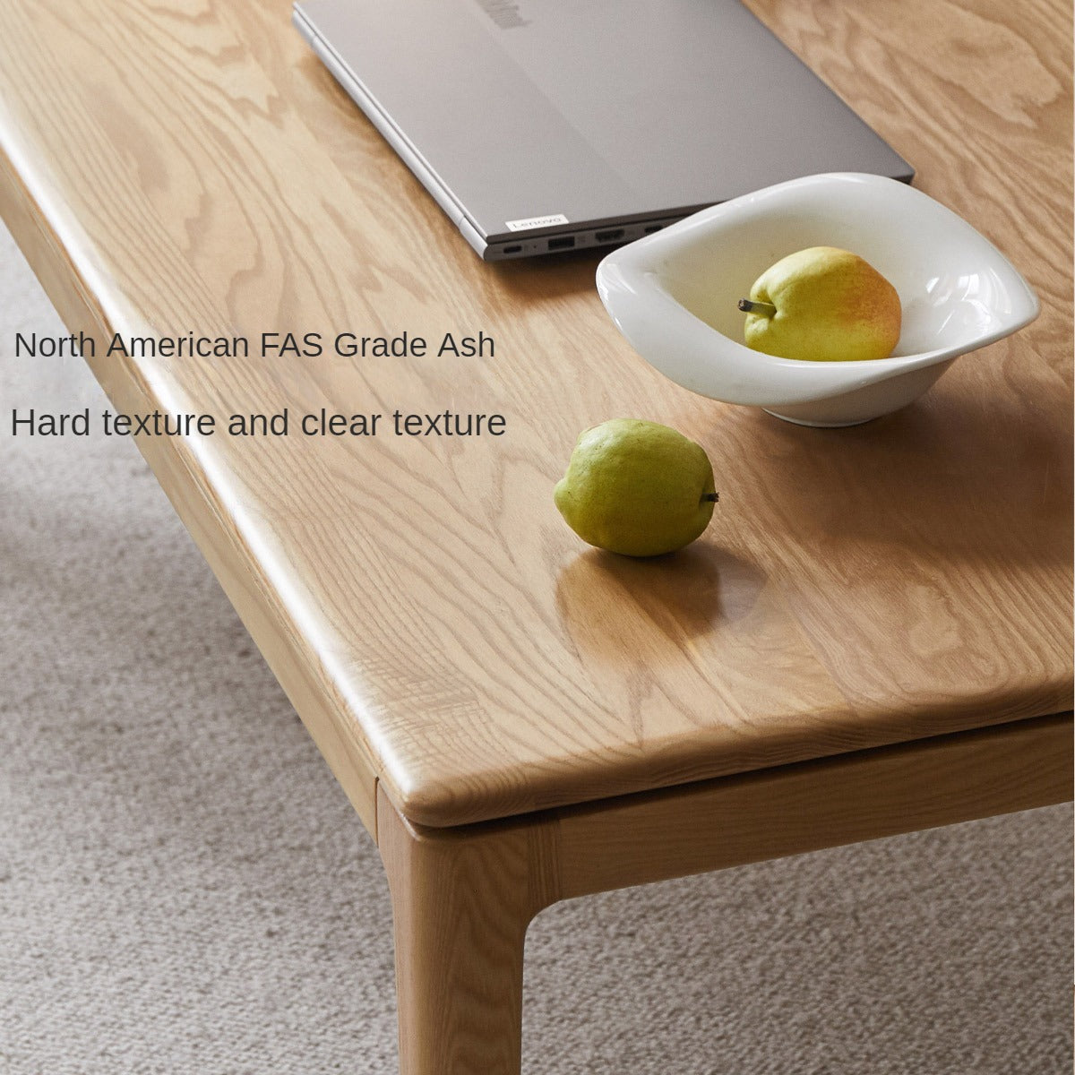 Ash solid wood combination coffee table