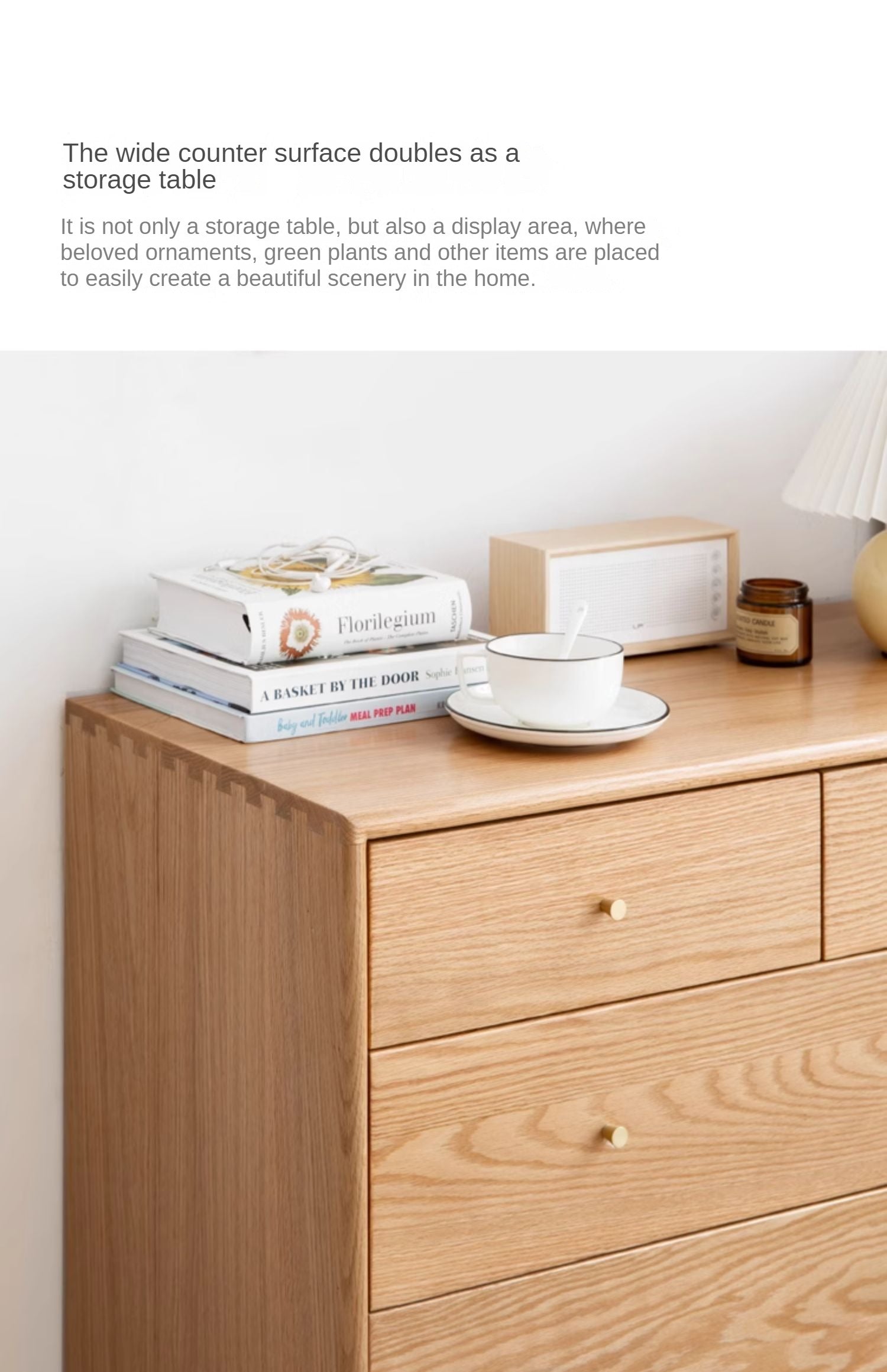 Oak Solid Wood Nordic Chest of Drawers