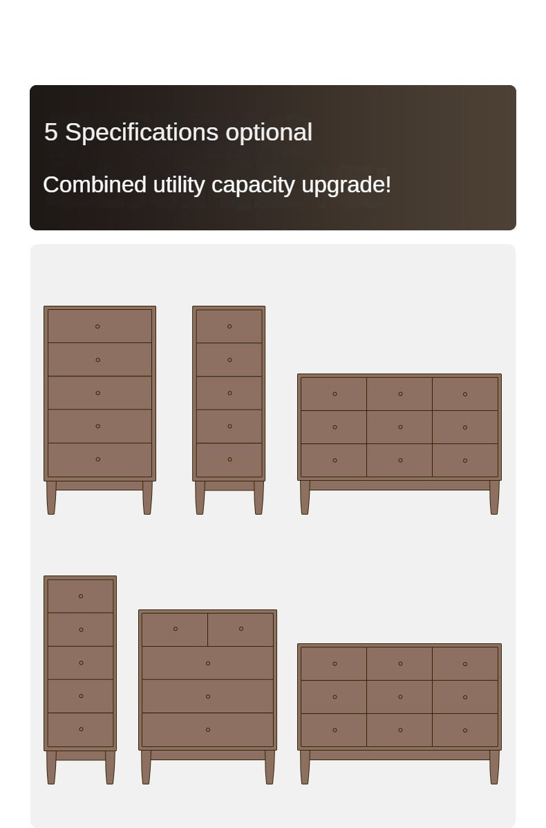 Black Walnut solid wood drawer, modern porch cabinet: