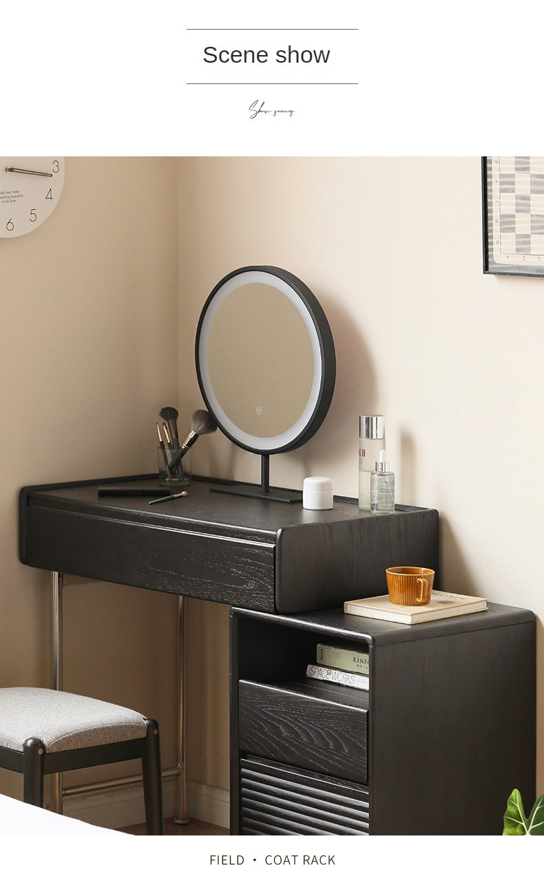 Oak solid wood telescopic dressing table