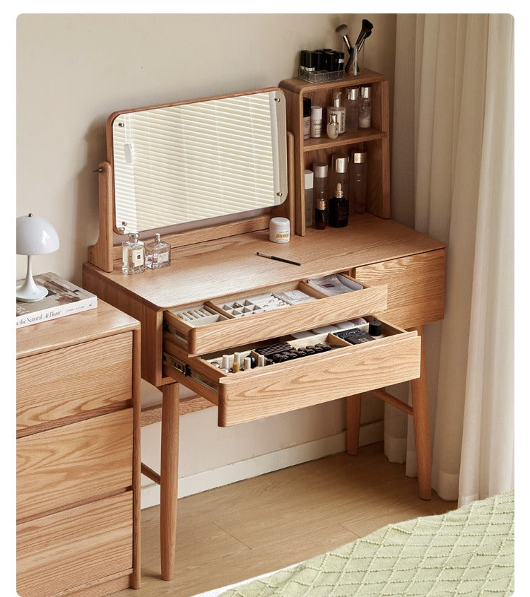 Oak Solid Wood Dressing Table Nordic Style