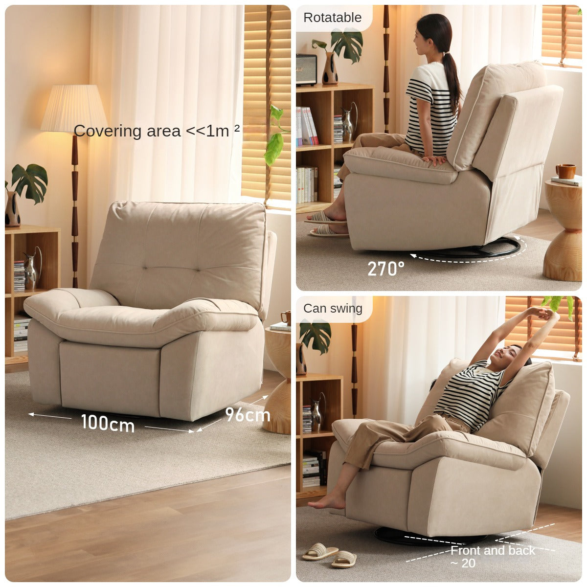 Fabric recliner chair electric