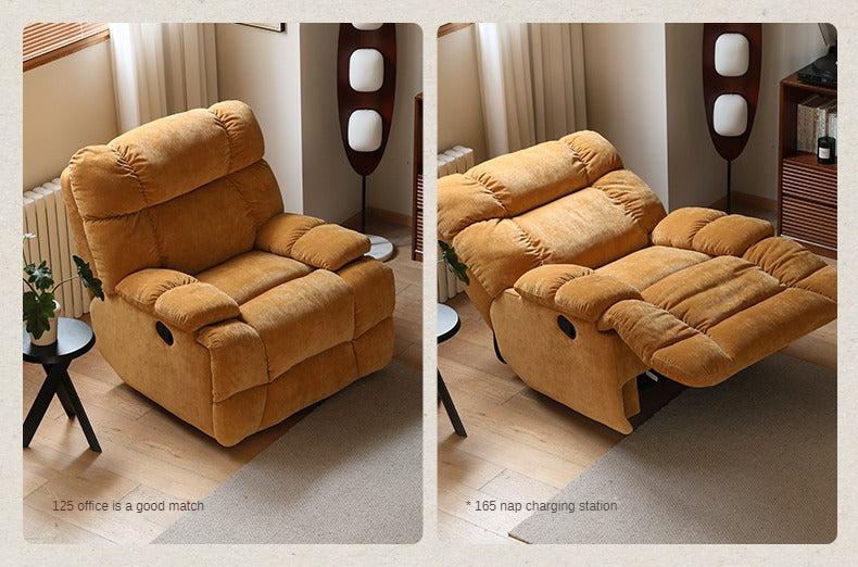 Fabric lazy chair reclining single