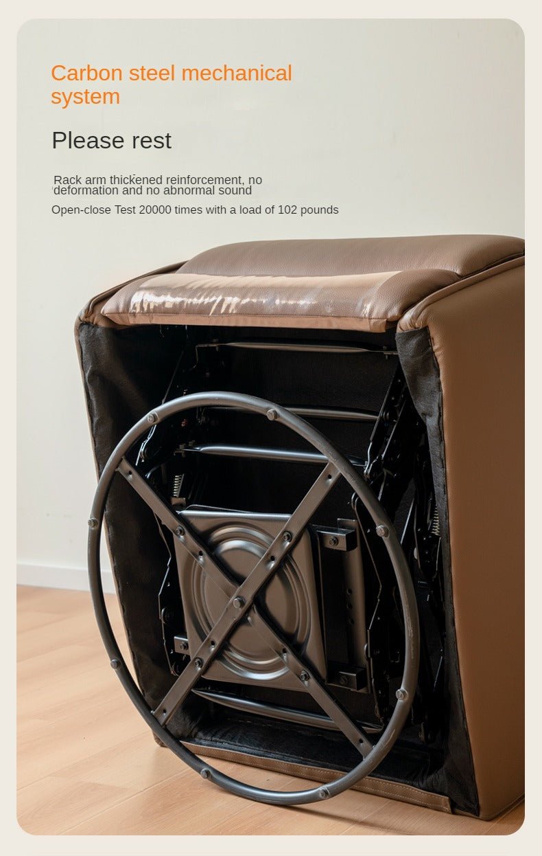 Leather multifunctional rotating single chair