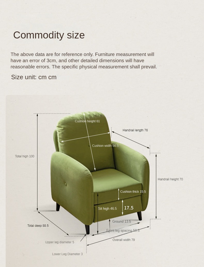 Fabric functional sofa recliner