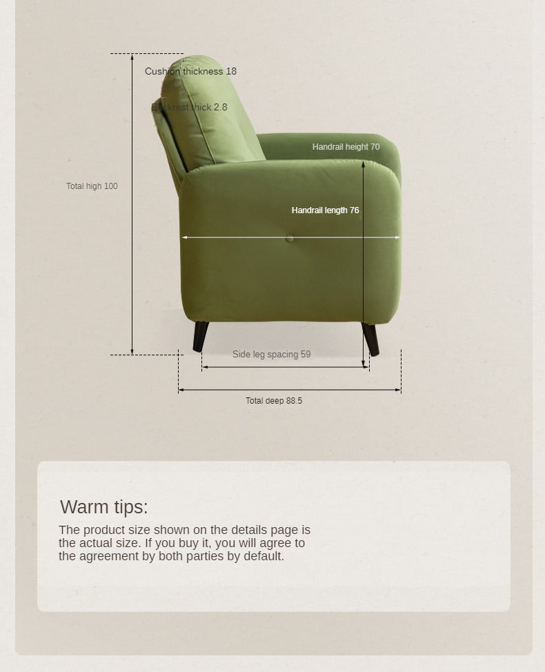 Fabric functional sofa recliner