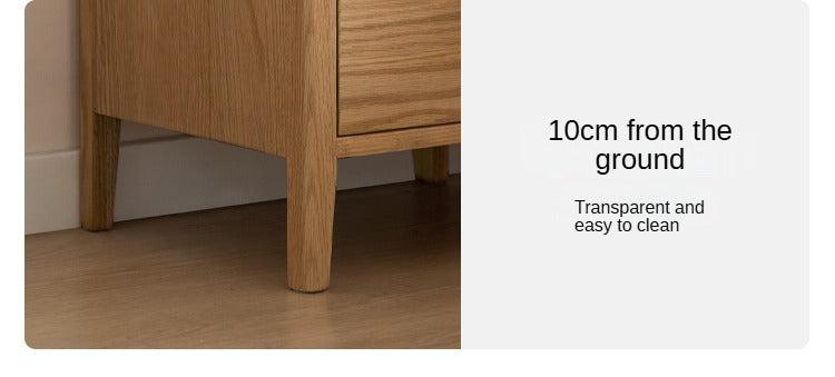 Oak, Cherry wood solid wood Nightstand :